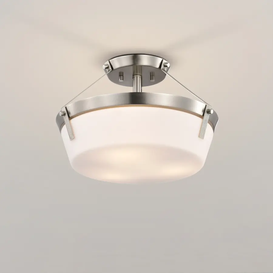 Rowen 4-Light Semi-Flush Mount in Brushed Nickel - Image 15