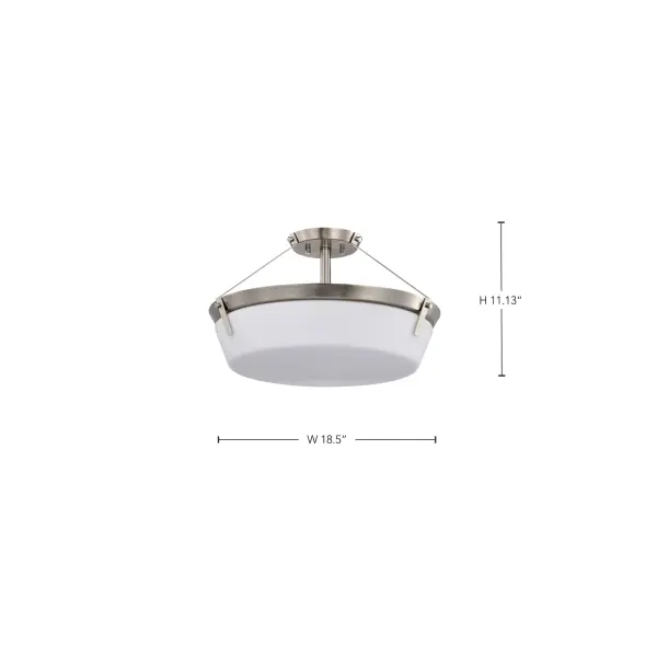 Rowen 4-Light Semi-Flush Mount in Brushed Nickel - Image 16