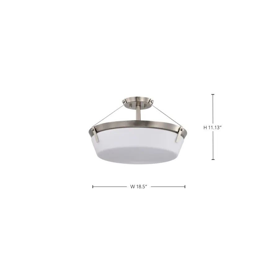 Rowen 4-Light Semi-Flush Mount in Brushed Nickel - Image 16