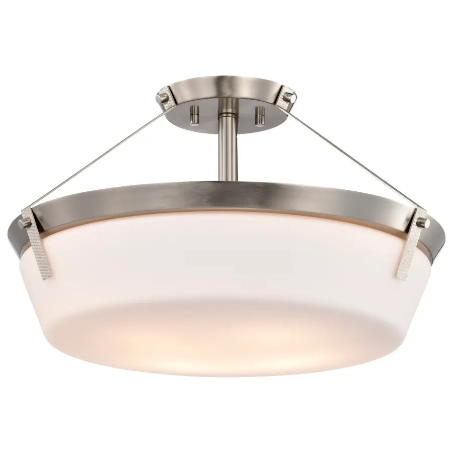 Rowen 4-Light Semi-Flush Mount in Brushed Nickel - Image 4