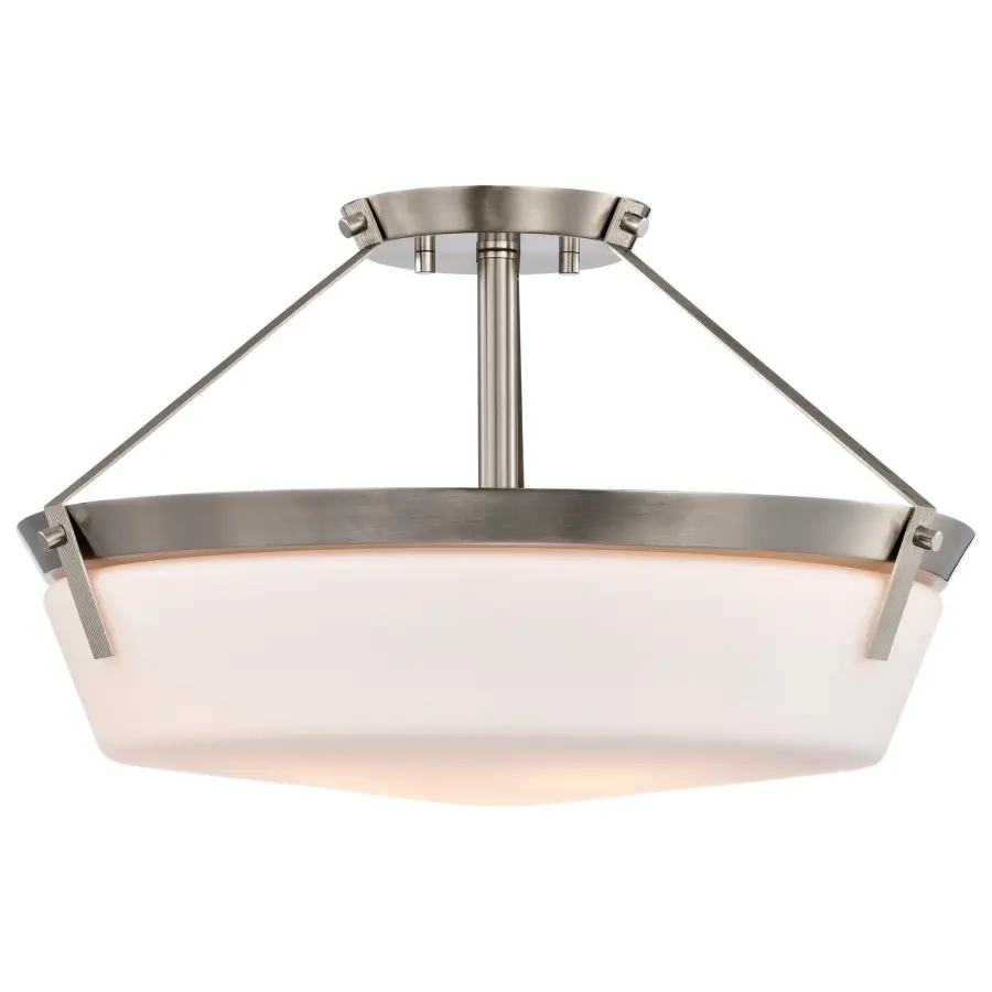 Rowen 4-Light Semi-Flush Mount in Brushed Nickel - Image 5