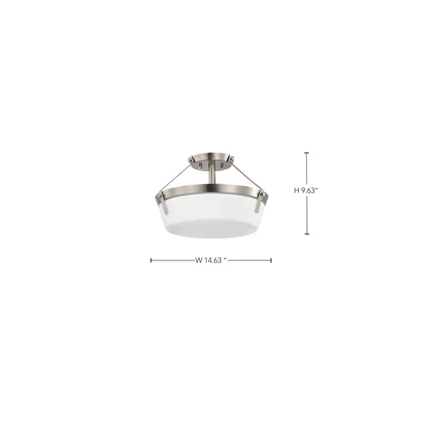 Rowen 3-Light Semi-Flush Mount in Brushed Nickel - Image 13