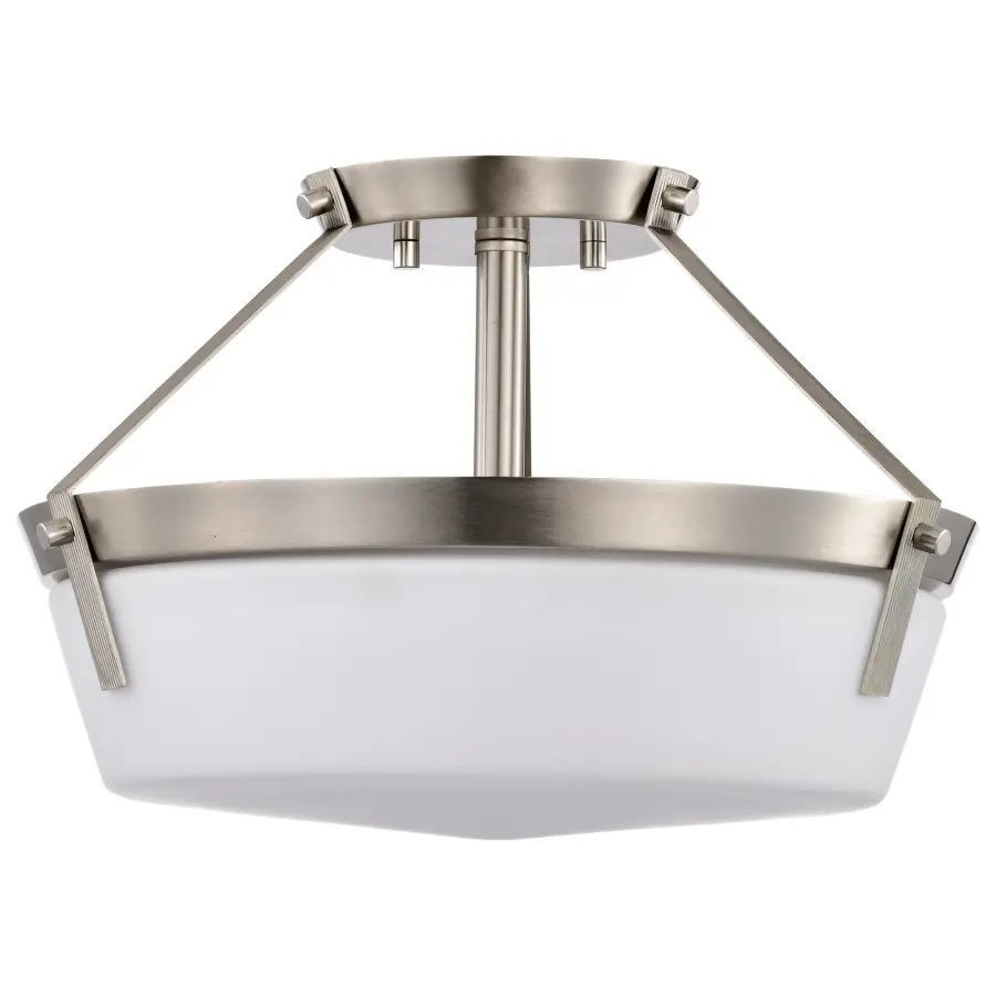 Rowen 3-Light Semi-Flush Mount in Brushed Nickel - Image 5