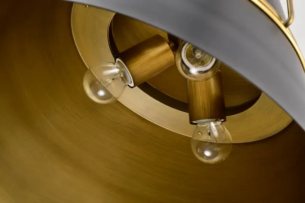 Adina 3-Light Large Pendant in Matte Black and Natural Brass - Image 10