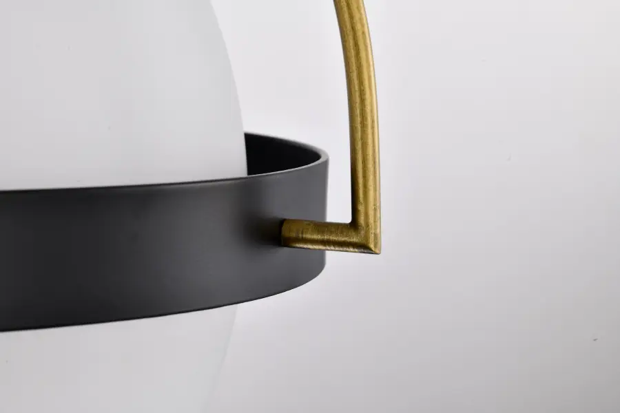 Lakeshore Large Flush Mount - Matte Black & Natural Brass - Image 13