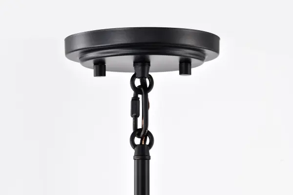 Lakeshore Small Pendant Light in Matte Black & Natural Brass - Image 10