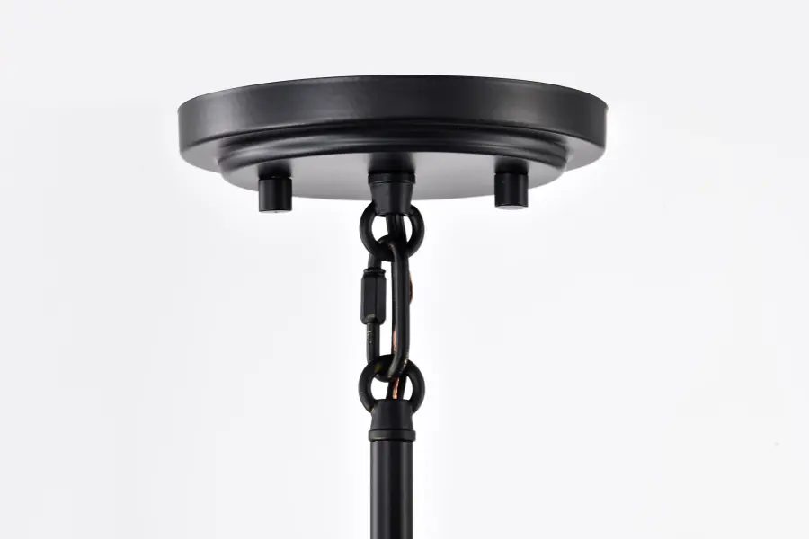 Lakeshore Small Pendant Light in Matte Black & Natural Brass - Image 10