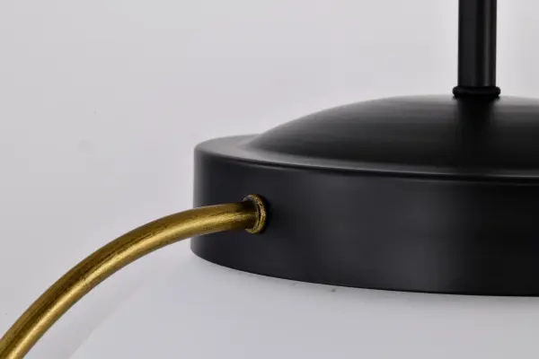 Lakeshore 1-Light Medium Pendant in Matte Black & Natural Brass - Image 8