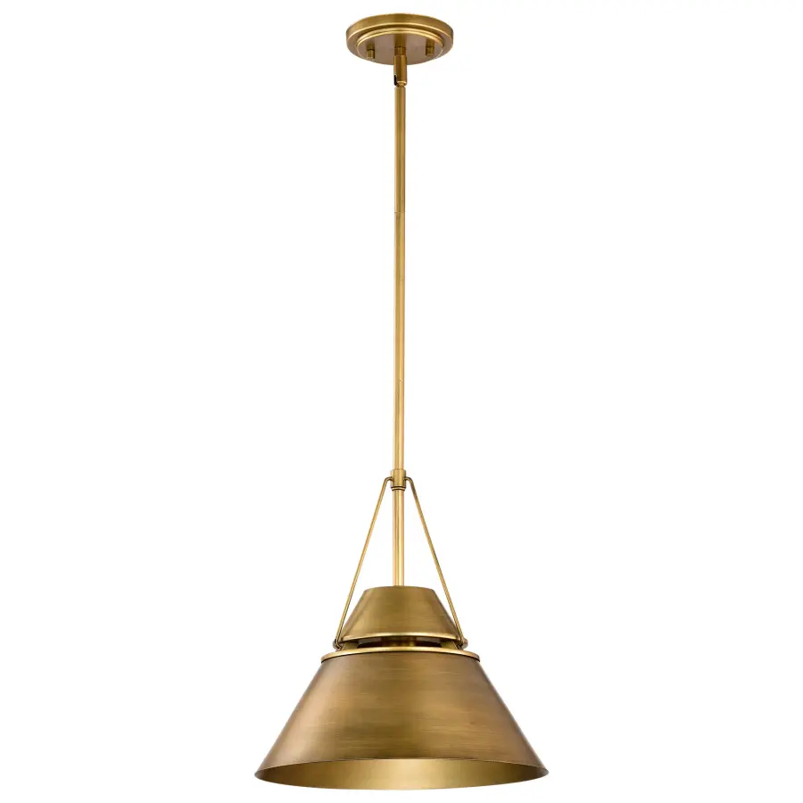 Adina 1-Light Medium Pendant in Natural Brass - Image 1