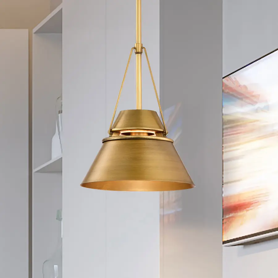 Adina 1-Light Medium Pendant in Natural Brass - Image 15