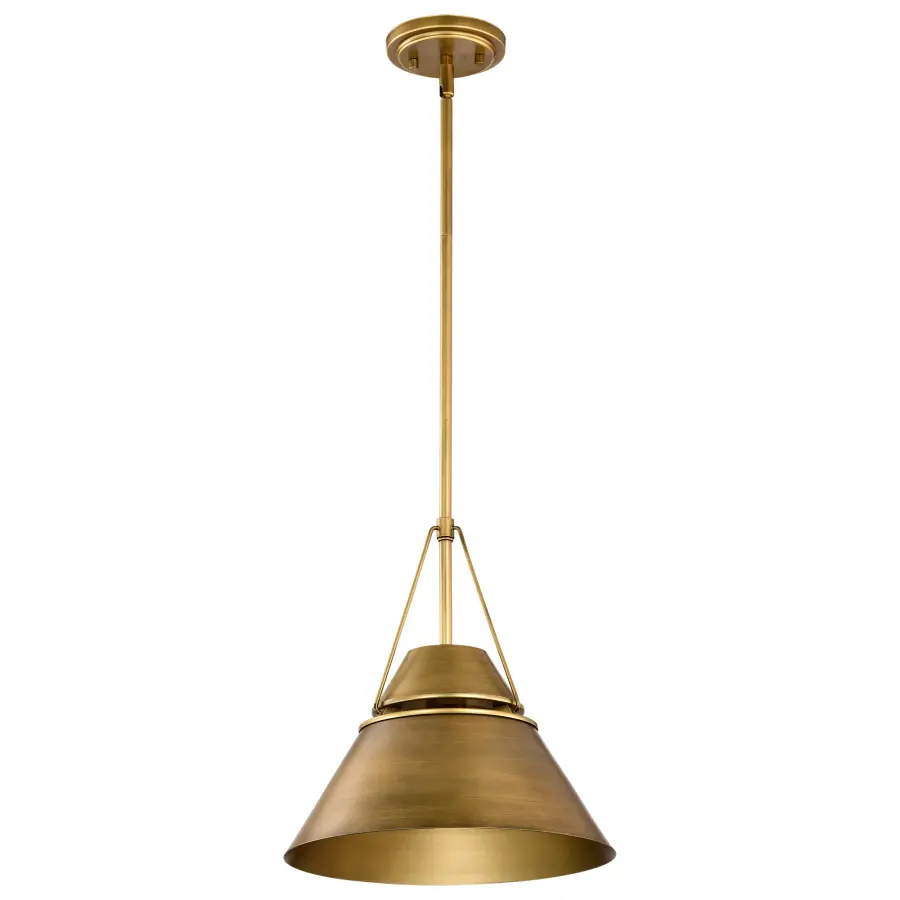Adina 1-Light Medium Pendant in Natural Brass - Image 3
