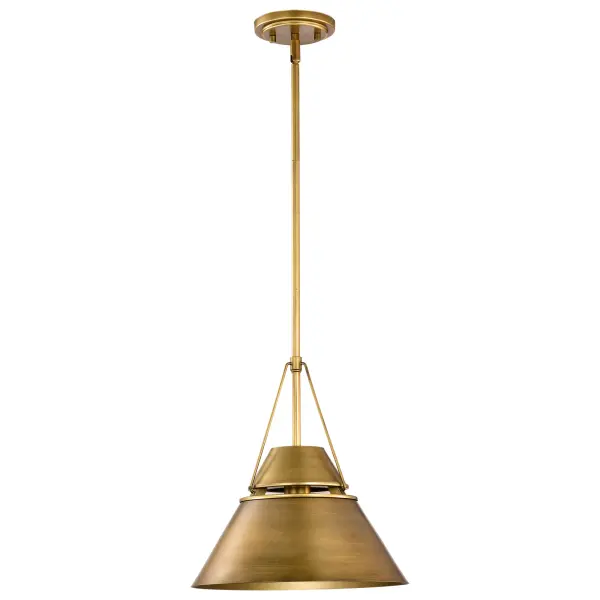 Adina 1-Light Medium Pendant in Natural Brass - Image 5