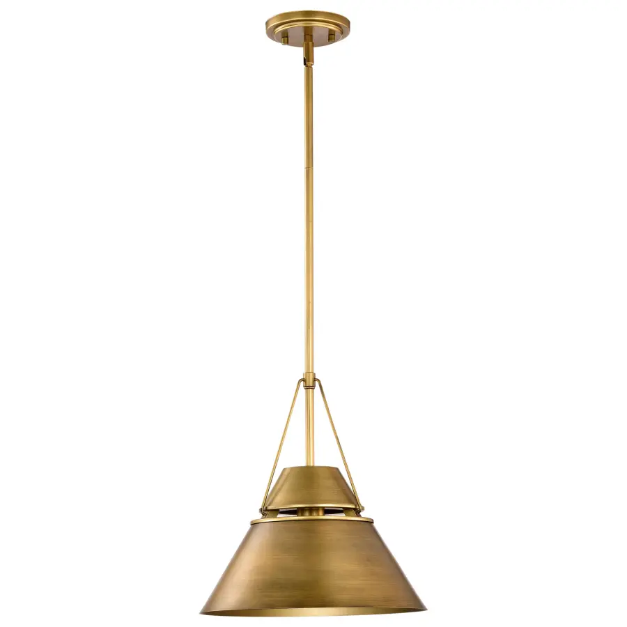 Adina 1-Light Medium Pendant in Natural Brass - Image 5