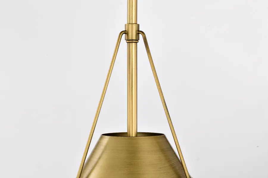 Adina 1-Light Medium Pendant in Natural Brass - Image 8