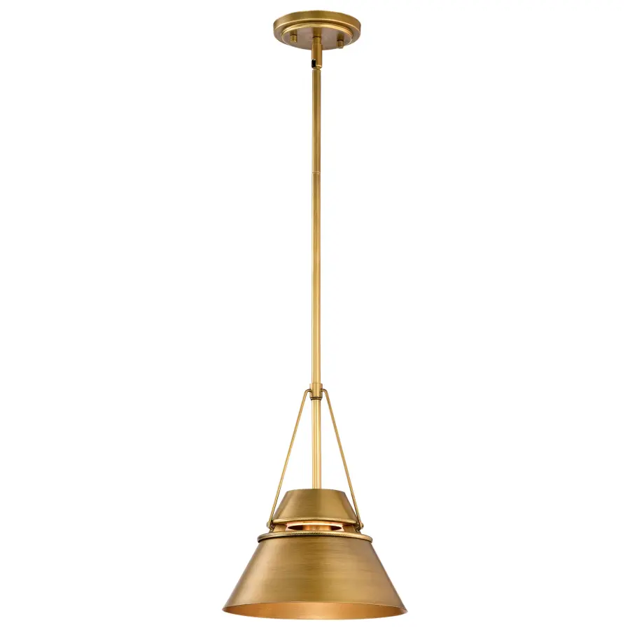 Adina Small Pendant in Natural Brass - Image 2