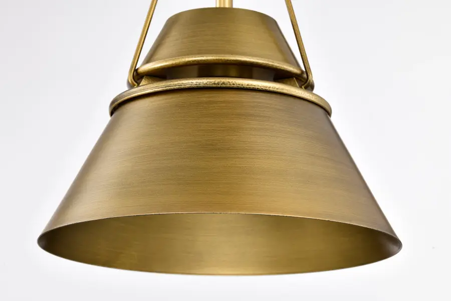 Adina Small Pendant in Natural Brass - Image 11