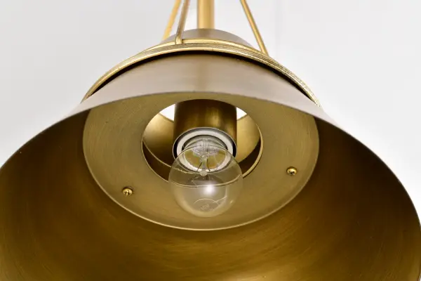 Adina Small Pendant in Natural Brass - Image 13
