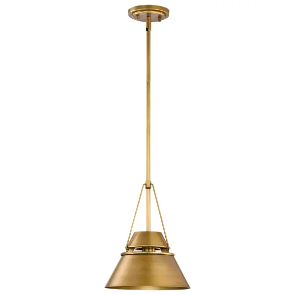 Adina Small Pendant in Natural Brass - Image 3