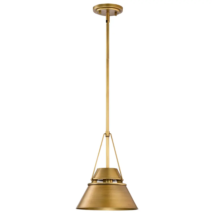 Adina Small Pendant in Natural Brass - Image 3