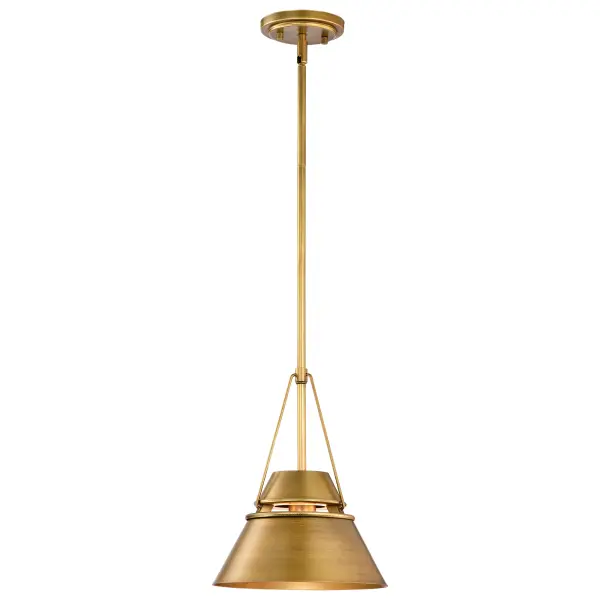 Adina Small Pendant in Natural Brass - Image 4