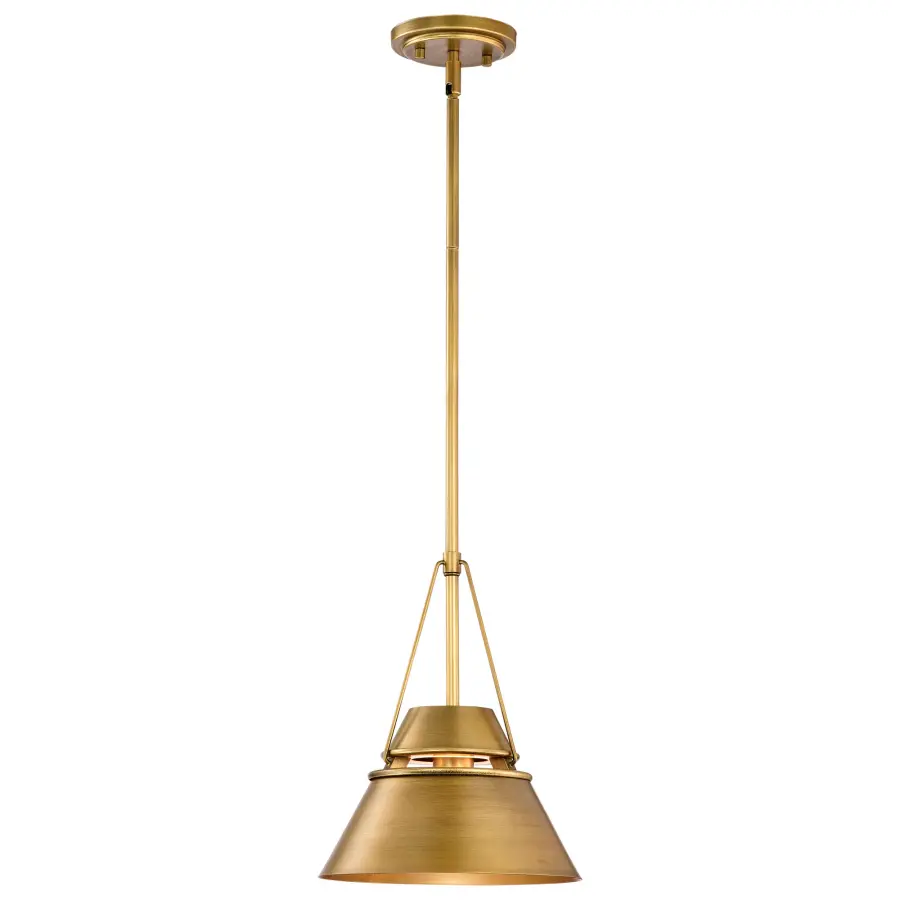 Adina Small Pendant in Natural Brass - Image 4