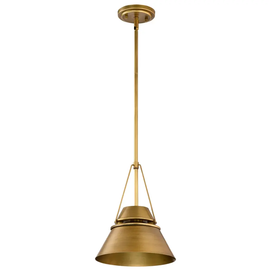 Adina Small Pendant in Natural Brass - Image 5