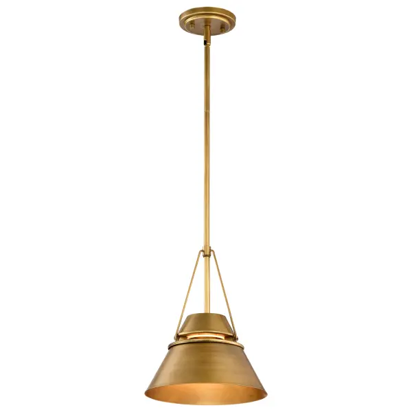 Adina Small Pendant in Natural Brass - Image 6