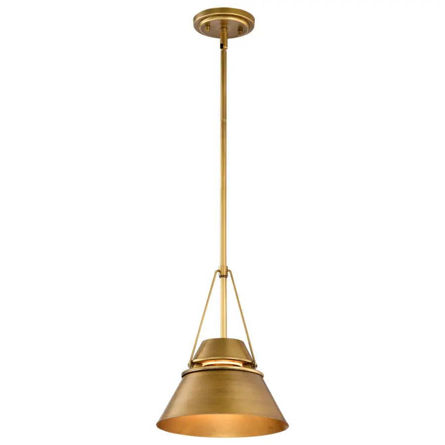 Adina Small Pendant in Natural Brass - Image 6