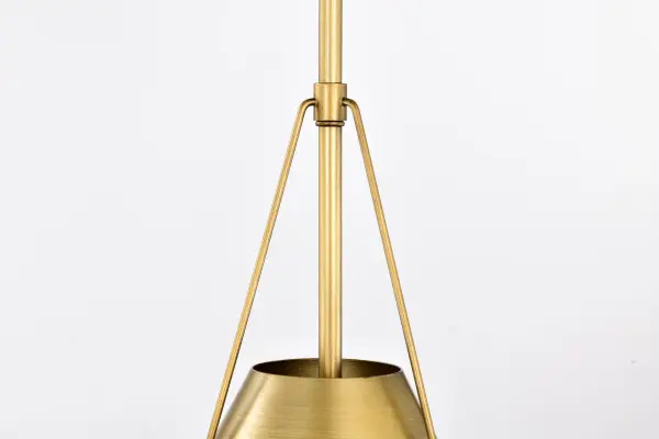 Adina Small Pendant in Natural Brass - Image 8