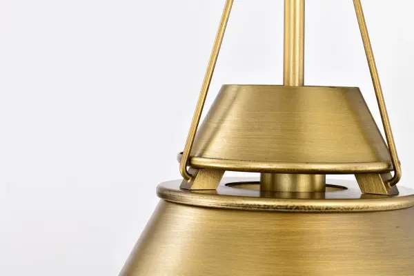 Adina Small Pendant in Natural Brass - Image 9
