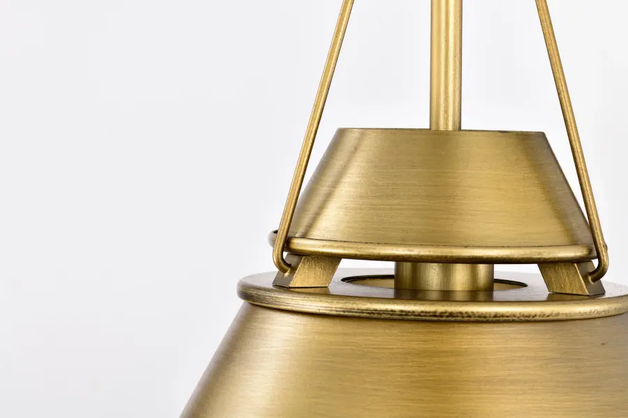 Adina Small Pendant in Natural Brass - Image 9