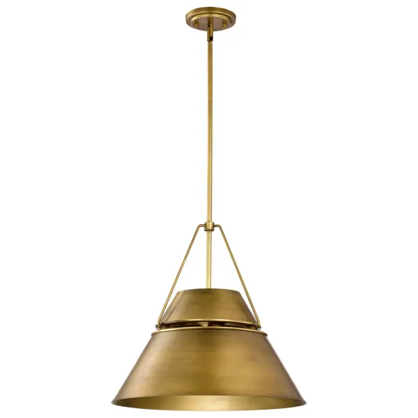 Adina 3-Light Large Pendant in Natural Brass - Image 1