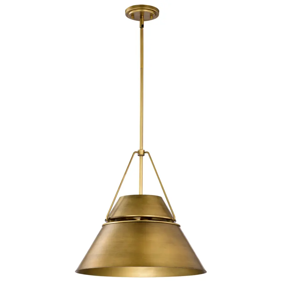 Adina 3-Light Large Pendant in Natural Brass - Image 1