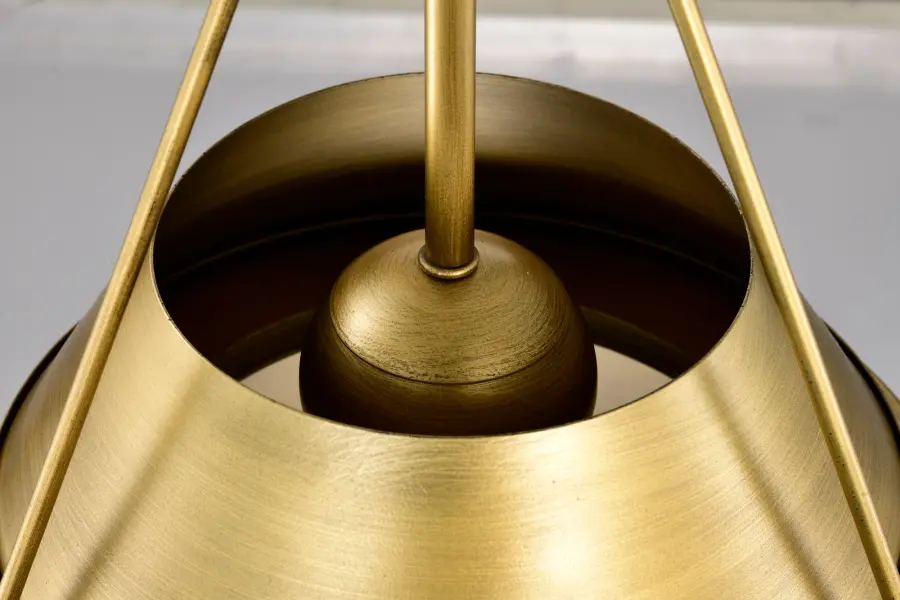 Adina 3-Light Large Pendant in Natural Brass - Image 13