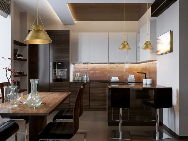 Adina 3-Light Large Pendant in Natural Brass - Image 15