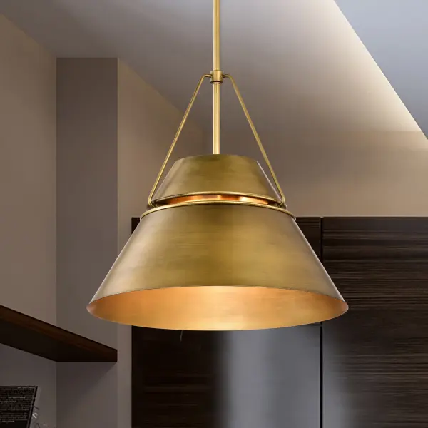 Adina 3-Light Large Pendant in Natural Brass - Image 16