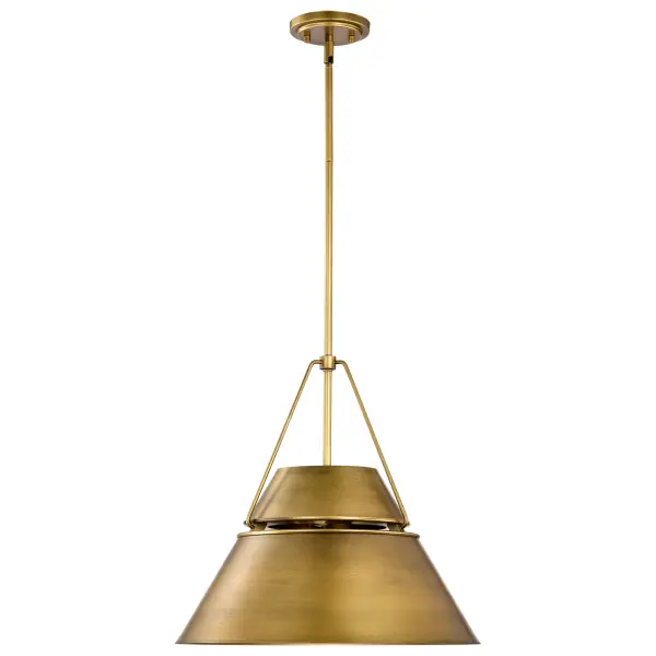 Adina 3-Light Large Pendant in Natural Brass - Image 3