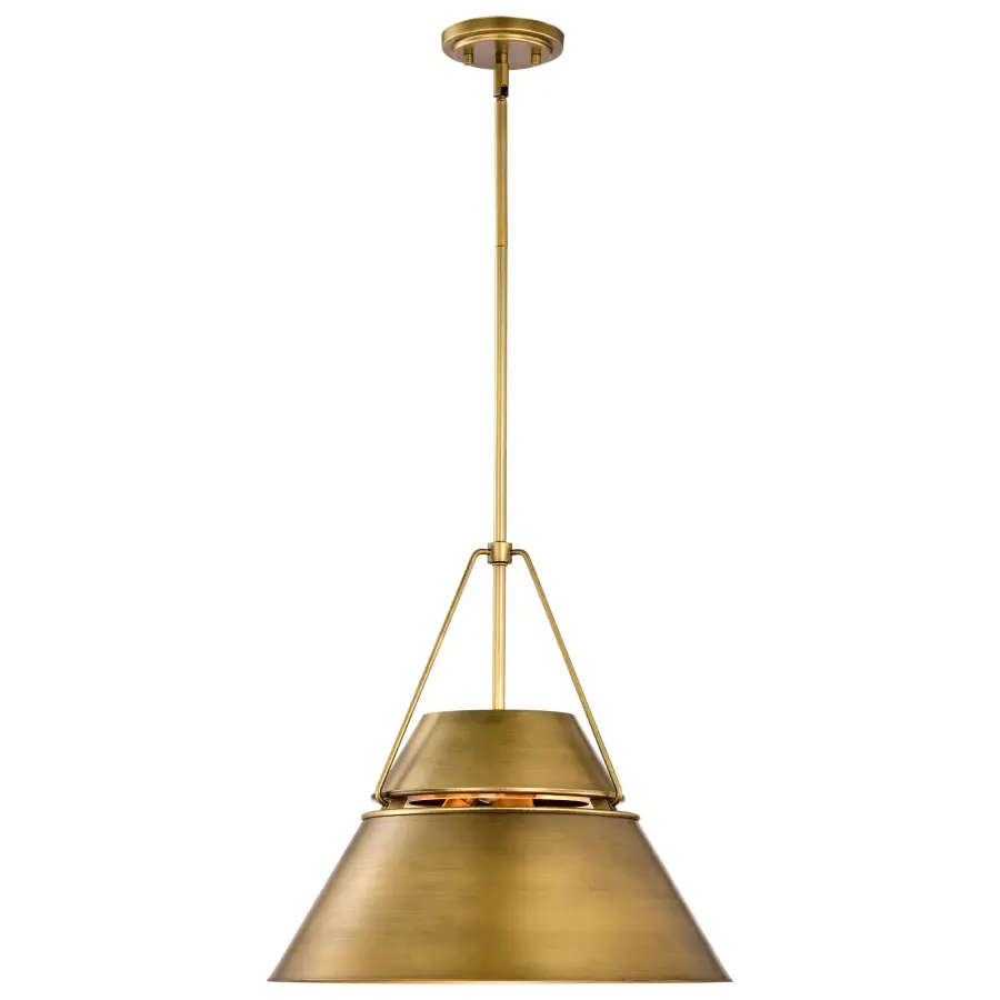 Adina 3-Light Large Pendant in Natural Brass - Image 4
