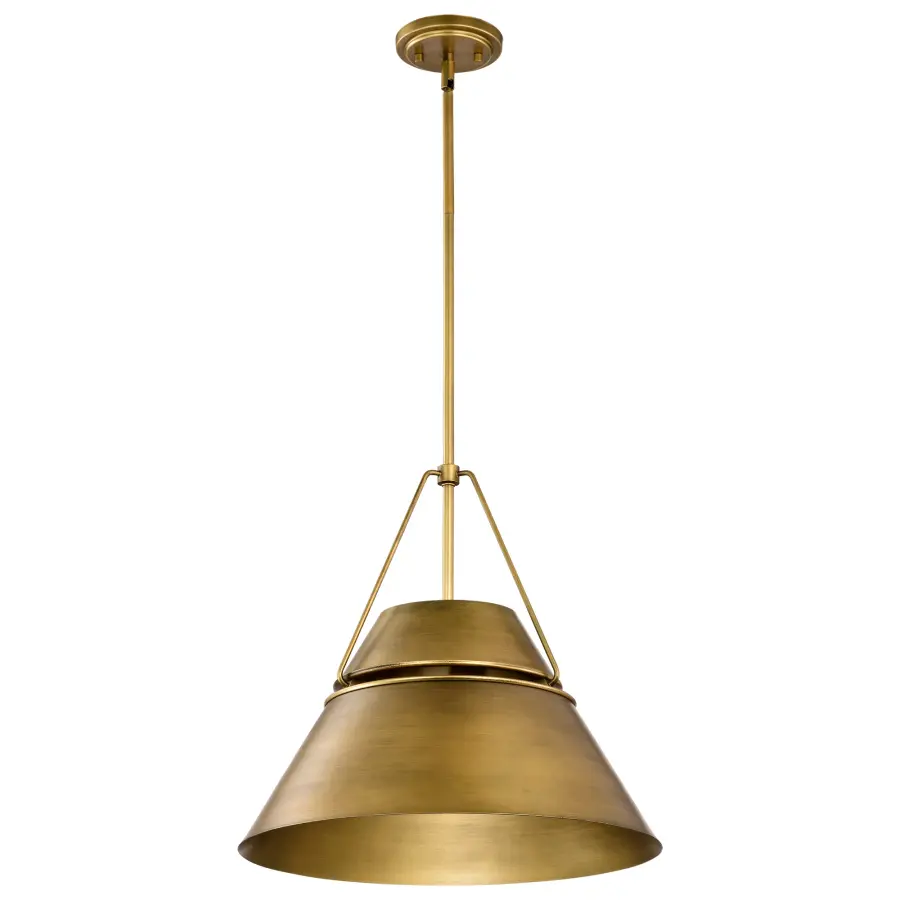Adina 3-Light Large Pendant in Natural Brass - Image 5