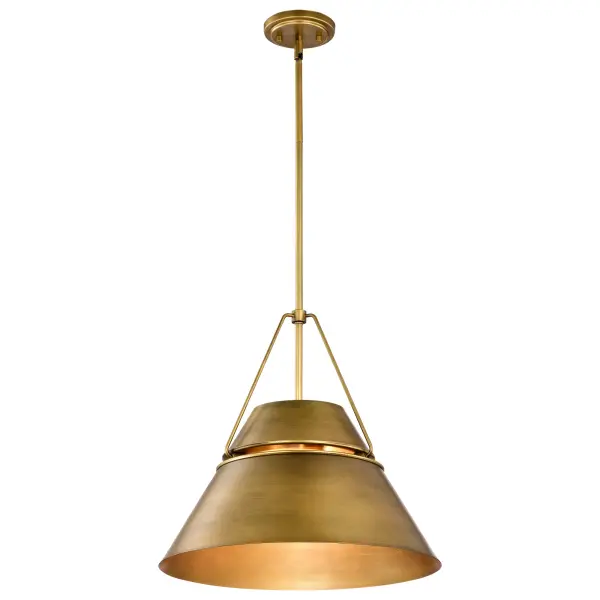 Adina 3-Light Large Pendant in Natural Brass - Image 6