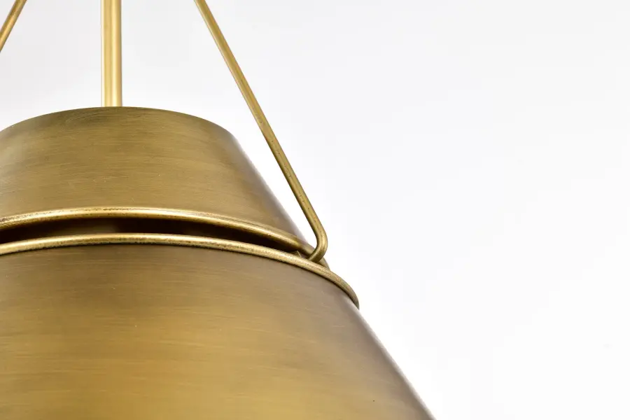 Adina 3-Light Large Pendant in Natural Brass - Image 10