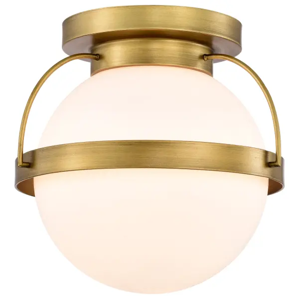 Lakeshore Small Flush Mount in Natural Brass - Image 2