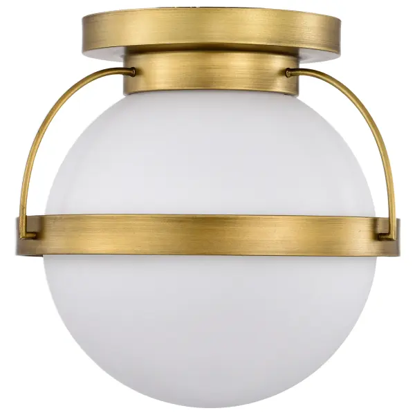 Lakeshore Small Flush Mount in Natural Brass - Image 3
