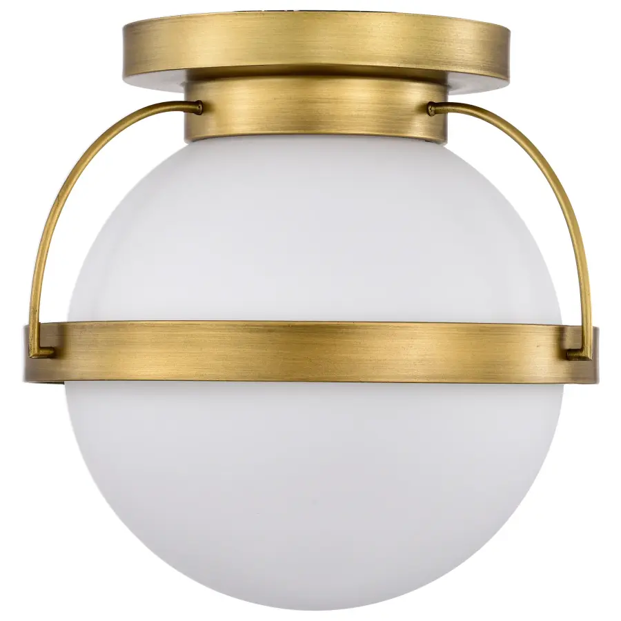 Lakeshore Small Flush Mount in Natural Brass - Image 3