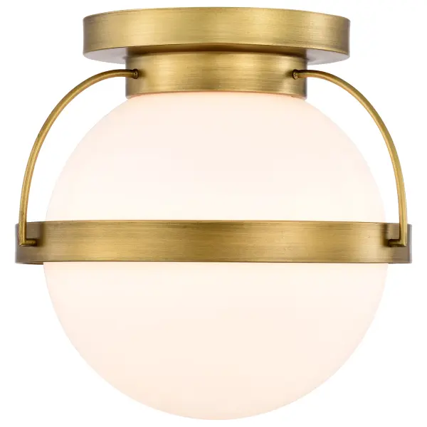 Lakeshore Small Flush Mount in Natural Brass - Image 4