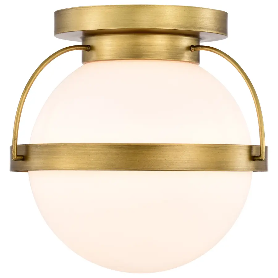 Lakeshore Small Flush Mount in Natural Brass - Image 4