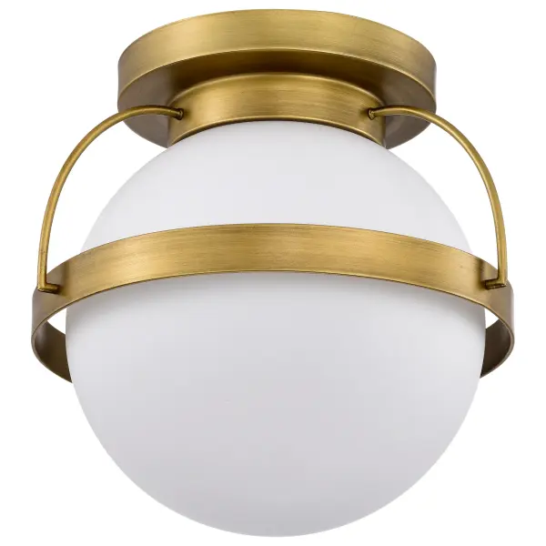 Lakeshore Small Flush Mount in Natural Brass - Image 5