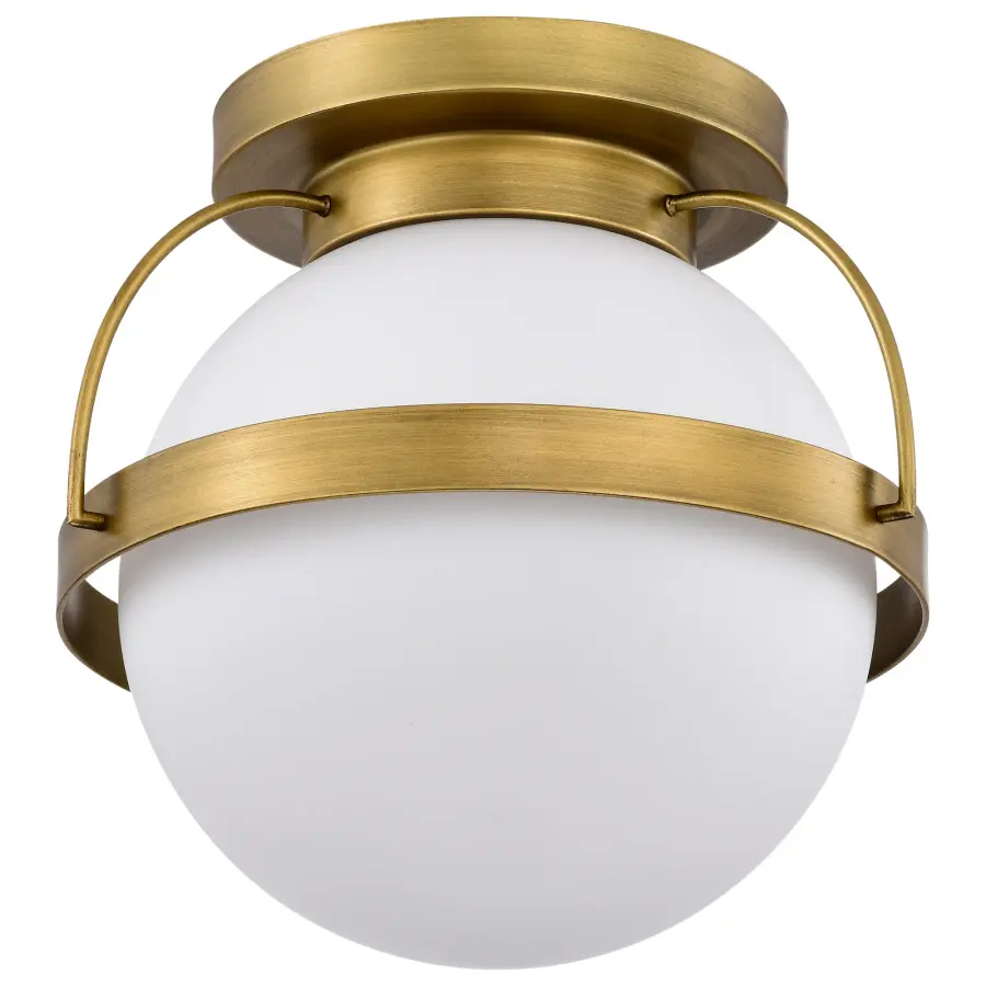 Lakeshore Small Flush Mount in Natural Brass - Image 5