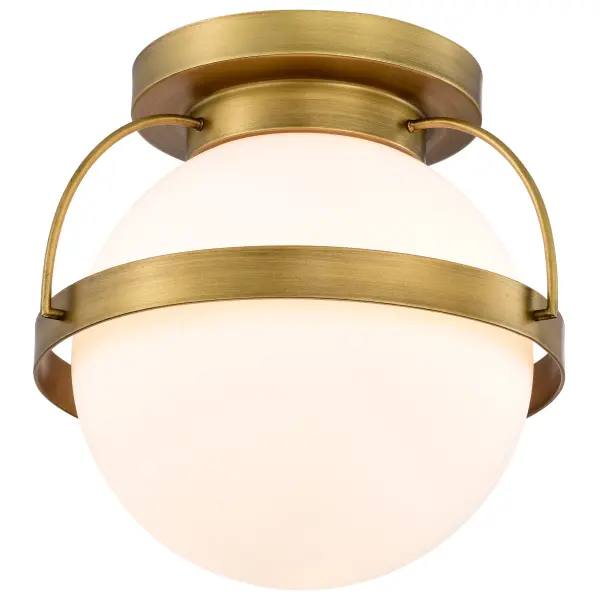 Lakeshore Small Flush Mount in Natural Brass - Image 6
