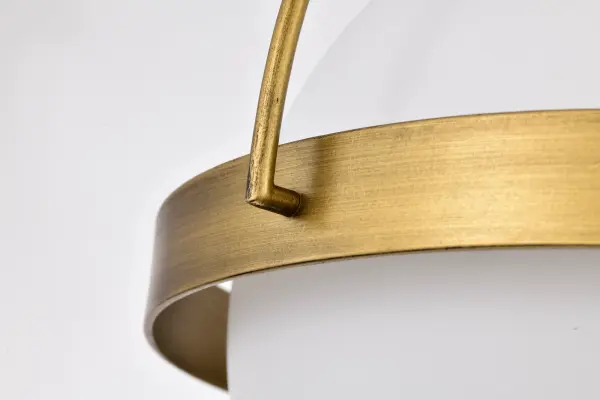 Lakeshore Small Flush Mount in Natural Brass - Image 9
